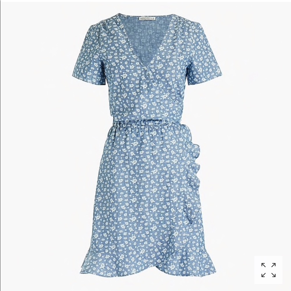 NWT J. Crew Mercantile Chambray Wrap Dress